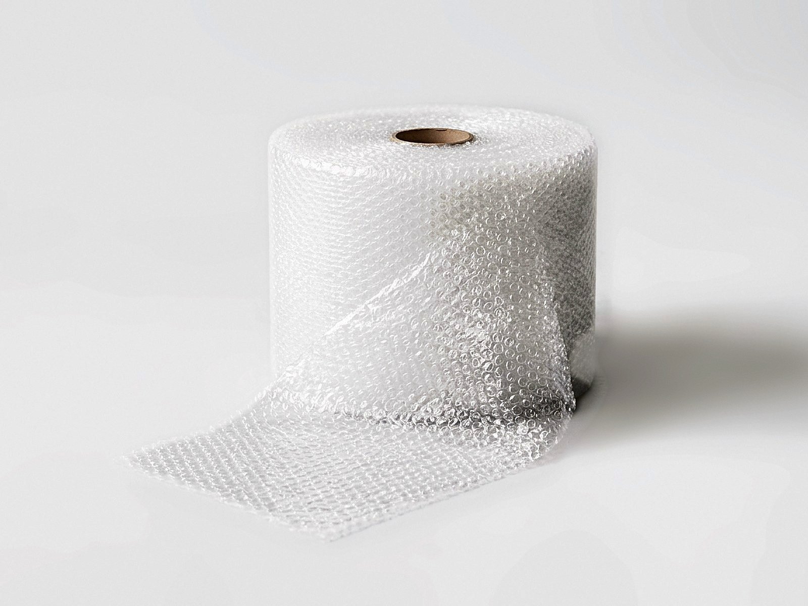 Rouleau de film à bulles en polyéthylène transparent